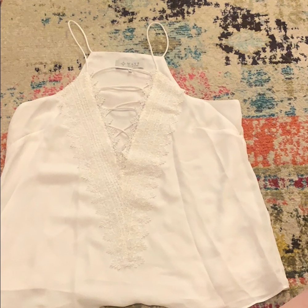 White Dressy Tank